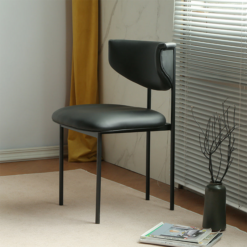 Contemporary Open Back Upholstered Dining Side Chair for Home