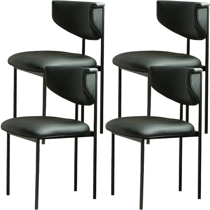 Contemporary Open Back Upholstered Dining Side Chair for Home