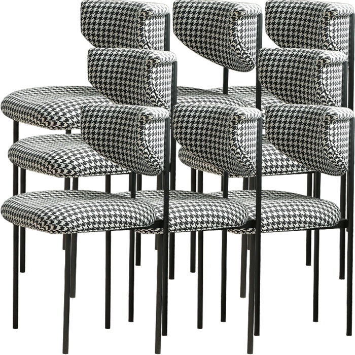 Contemporary Open Back Upholstered Dining Side Chair for Home