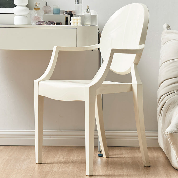 Contemporary Dining Room Plastic King Louis Back Dining Chair