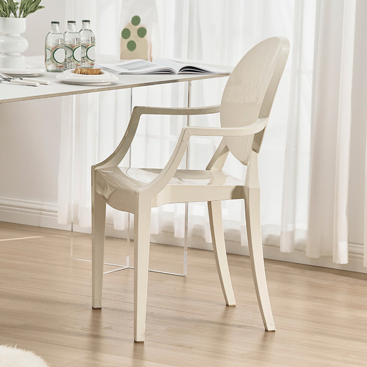 Contemporary Dining Room Plastic King Louis Back Dining Chair
