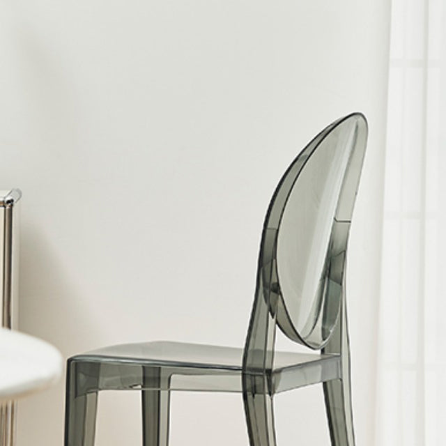 Contemporary Dining Room Plastic King Louis Back Dining Chair