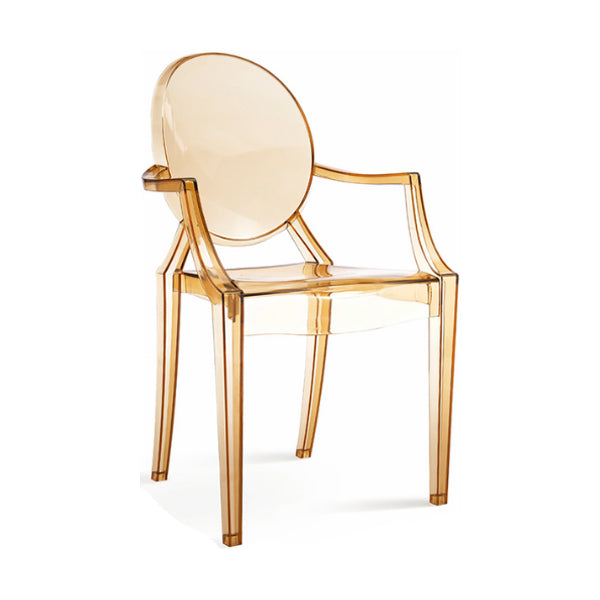 Contemporary Dining Room Plastic King Louis Back Dining Chair