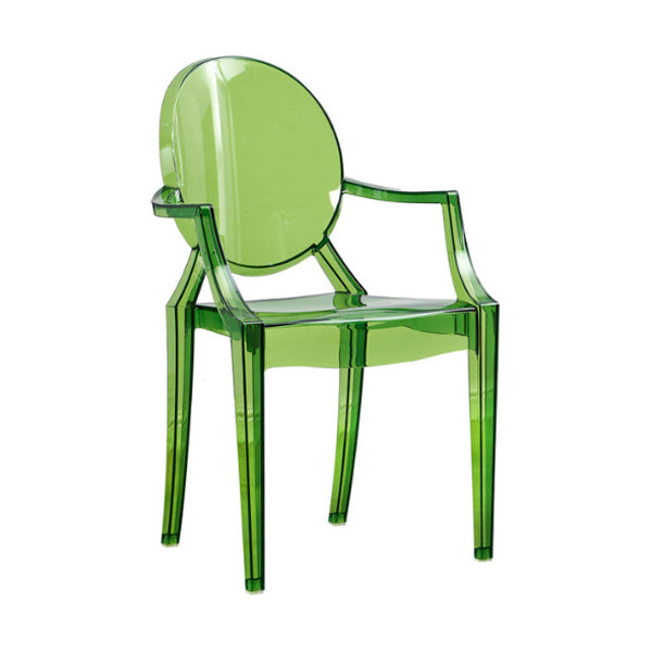 Contemporary Dining Room Plastic King Louis Back Dining Chair