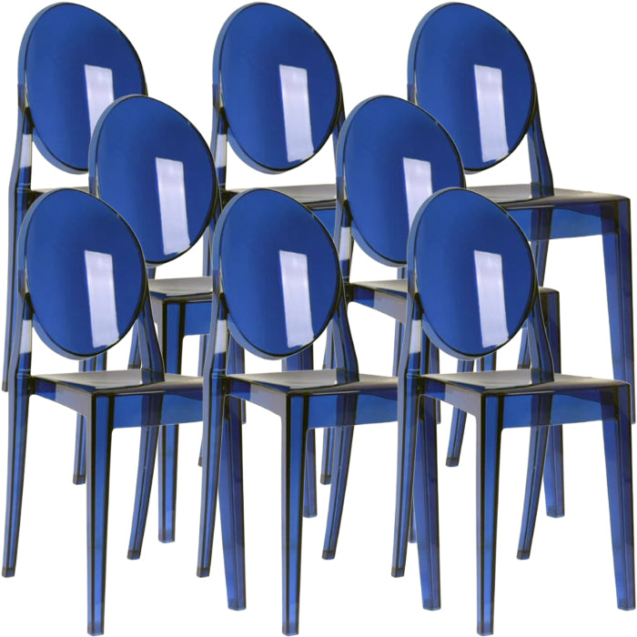 Contemporary Dining Room Plastic King Louis Back Dining Chair