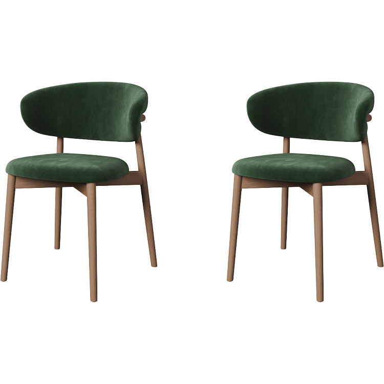 Dining Room Contemporary Upholstered Open Back Dining Side Chair
