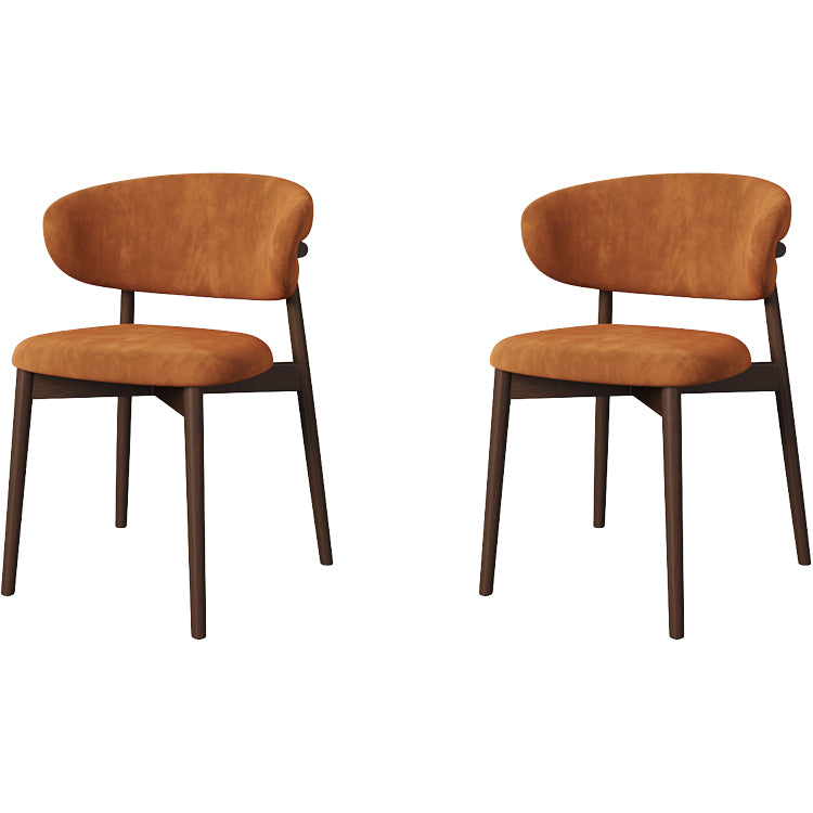 Dining Room Contemporary Upholstered Open Back Dining Side Chair