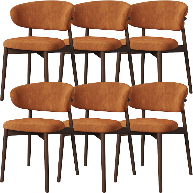 Dining Room Contemporary Upholstered Open Back Dining Side Chair