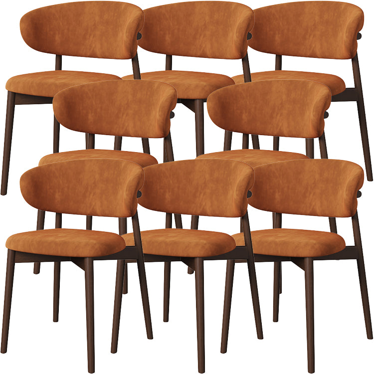 Dining Room Contemporary Upholstered Open Back Dining Side Chair