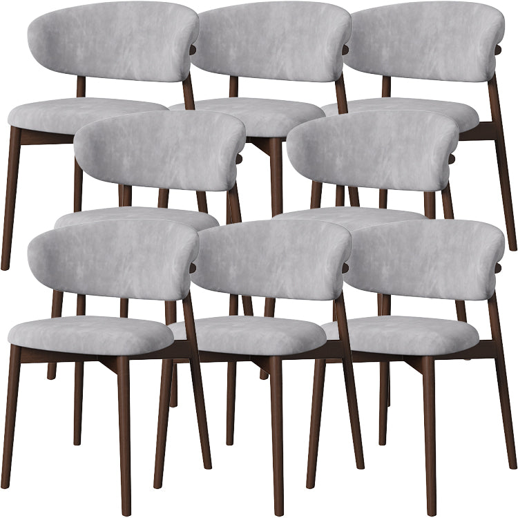 Dining Room Contemporary Upholstered Open Back Dining Side Chair