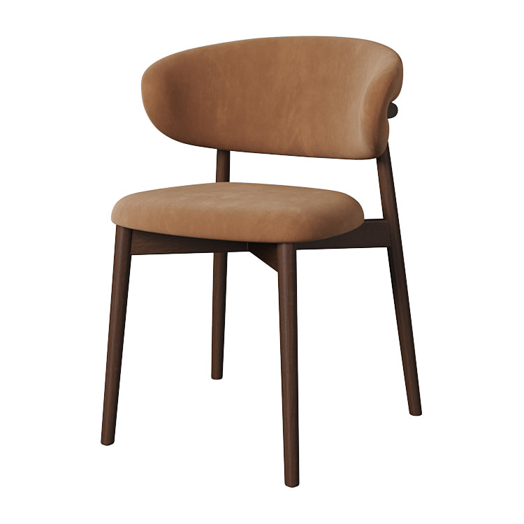 Dining Room Contemporary Upholstered Open Back Dining Side Chair