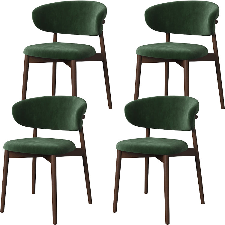 Dining Room Contemporary Upholstered Open Back Dining Side Chair