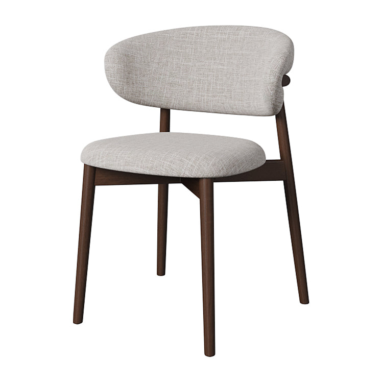 Dining Room Contemporary Upholstered Open Back Dining Side Chair