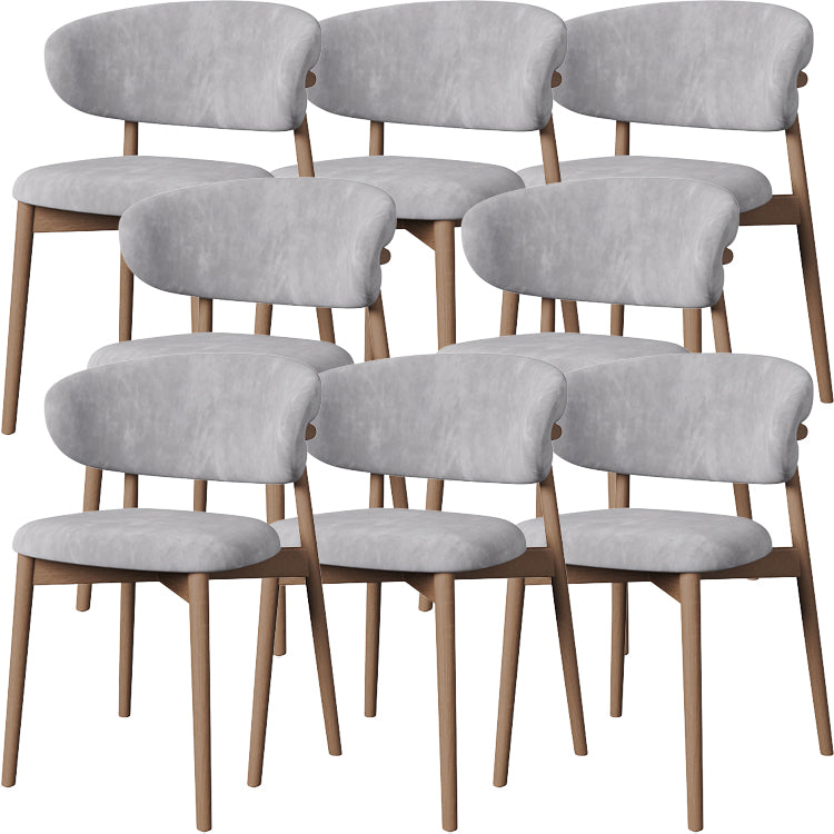 Dining Room Contemporary Upholstered Open Back Dining Side Chair
