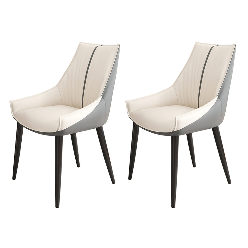 Glam Style Parsons Back Upholstered 4 Legs Home Use Dining Side Chair