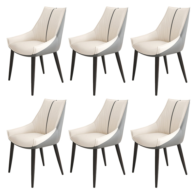 Glam Style Parsons Back Upholstered 4 Legs Home Use Dining Side Chair