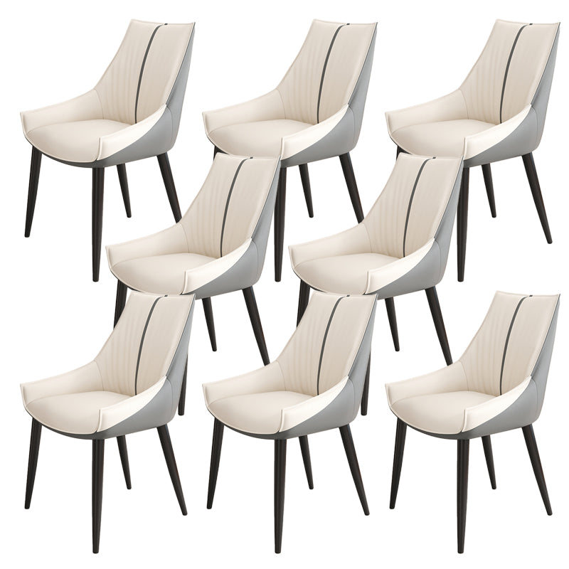 Glam Style Parsons Back Upholstered 4 Legs Home Use Dining Side Chair
