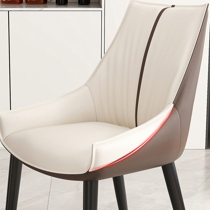 Glam Style Parsons Back Upholstered 4 Legs Home Use Dining Side Chair