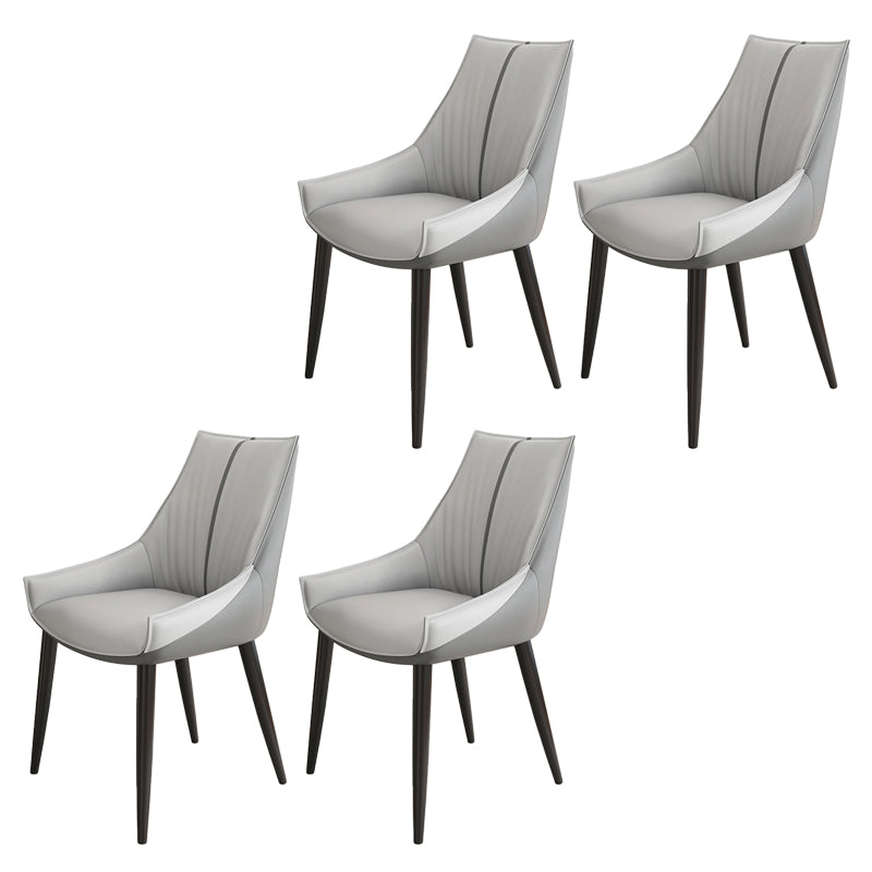 Glam Style Parsons Back Upholstered 4 Legs Home Use Dining Side Chair