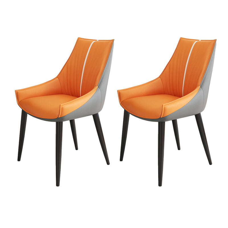 Glam Style Parsons Back Upholstered 4 Legs Home Use Dining Side Chair