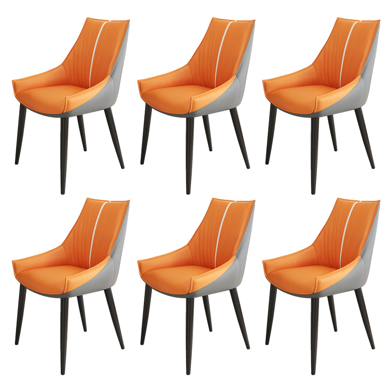 Glam Style Parsons Back Upholstered 4 Legs Home Use Dining Side Chair