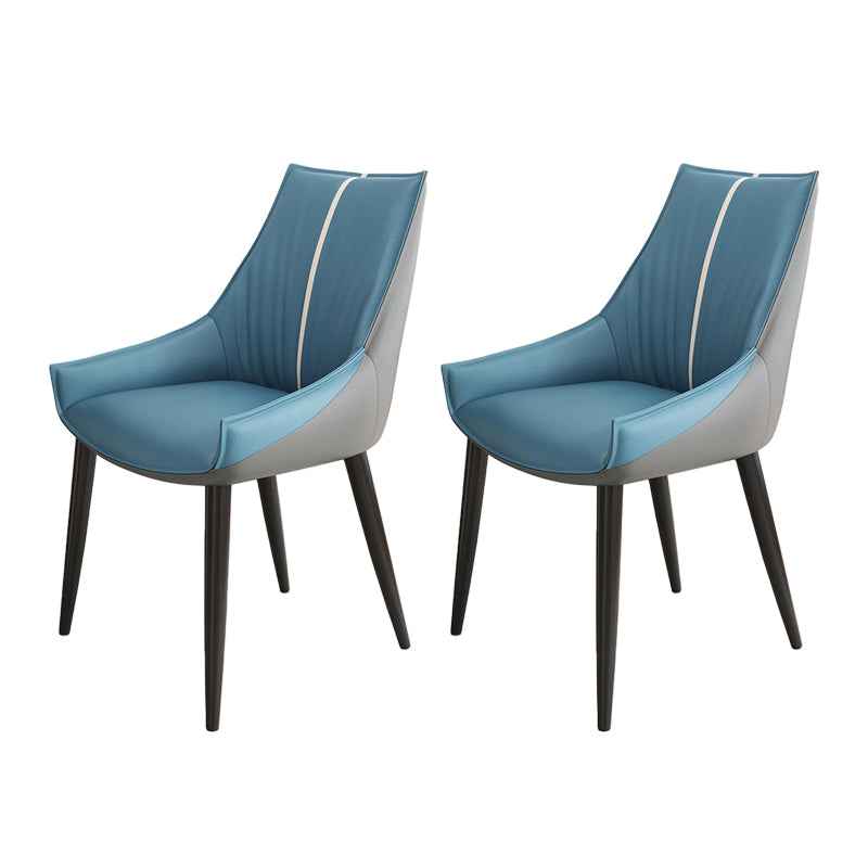 Glam Style Parsons Back Upholstered 4 Legs Home Use Dining Side Chair