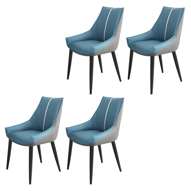 Glam Style Parsons Back Upholstered 4 Legs Home Use Dining Side Chair