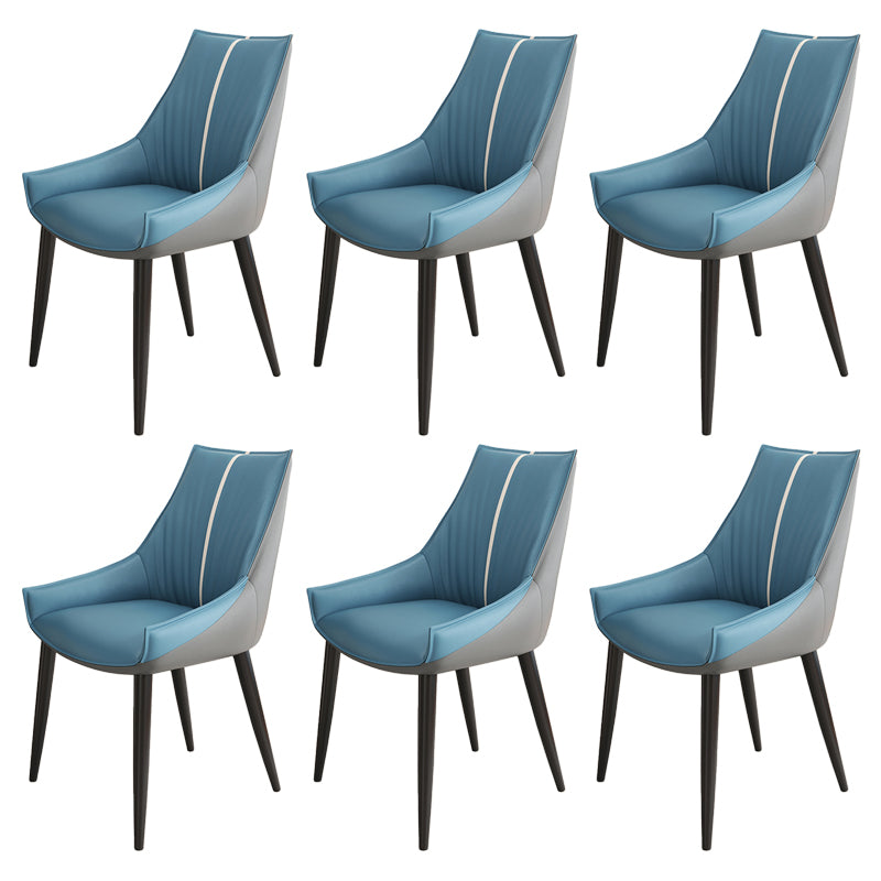 Glam Style Parsons Back Upholstered 4 Legs Home Use Dining Side Chair