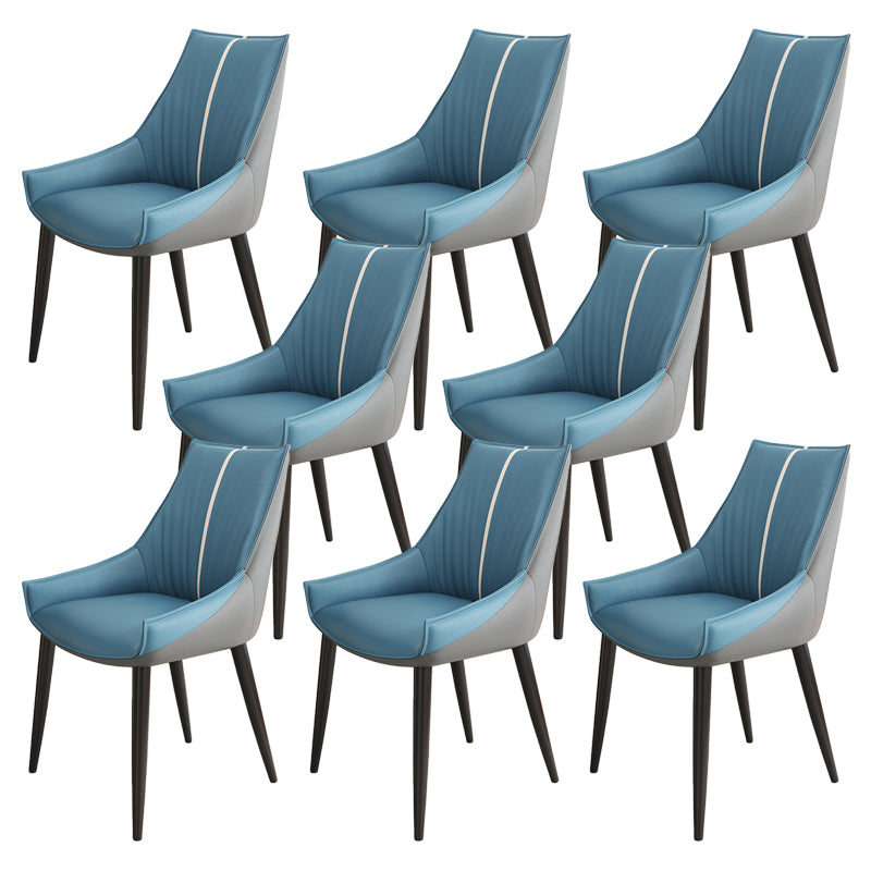Glam Style Parsons Back Upholstered 4 Legs Home Use Dining Side Chair