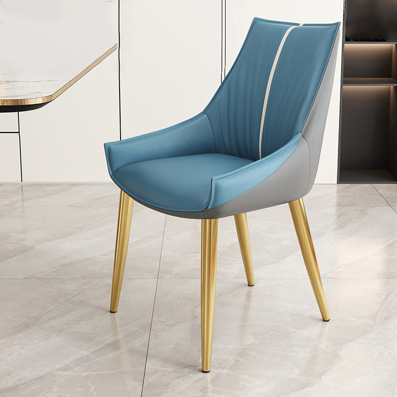 Glam Style Parsons Back Upholstered 4 Legs Home Use Dining Side Chair