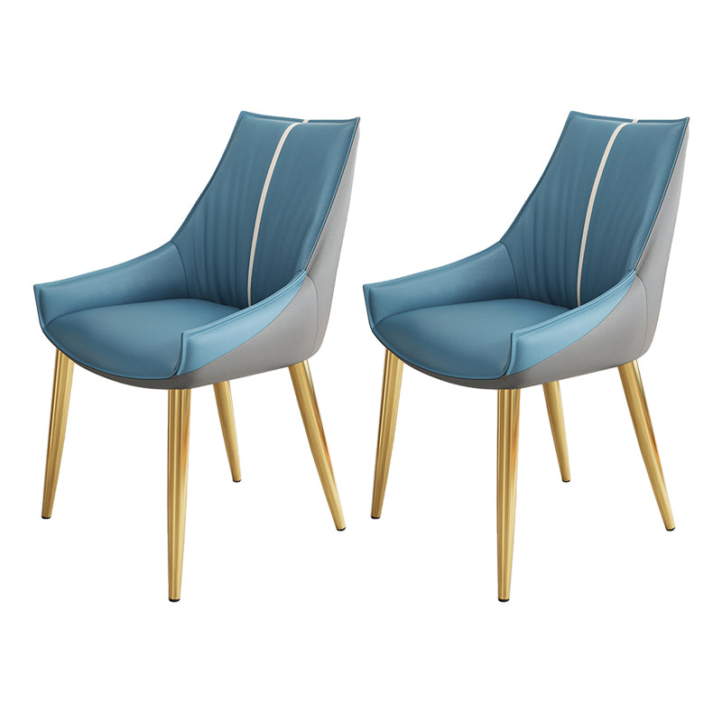Glam Style Parsons Back Upholstered 4 Legs Home Use Dining Side Chair