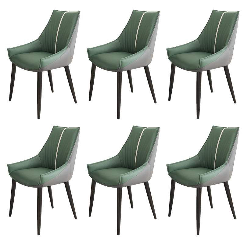 Glam Style Parsons Back Upholstered 4 Legs Home Use Dining Side Chair