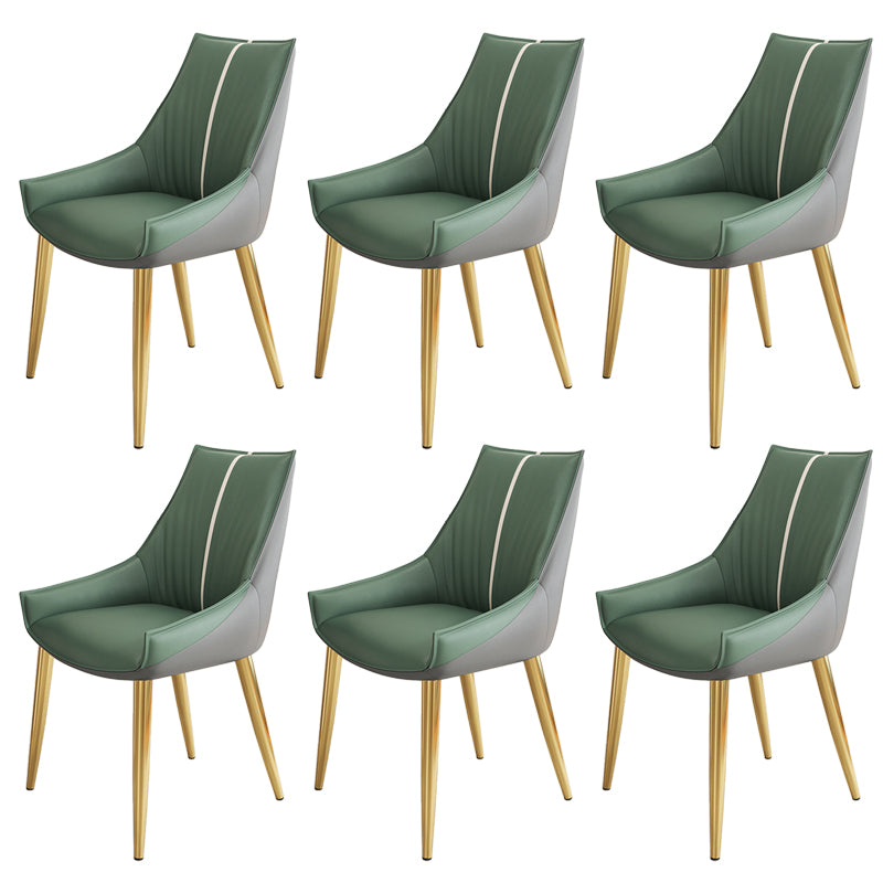 Glam Style Parsons Back Upholstered 4 Legs Home Use Dining Side Chair