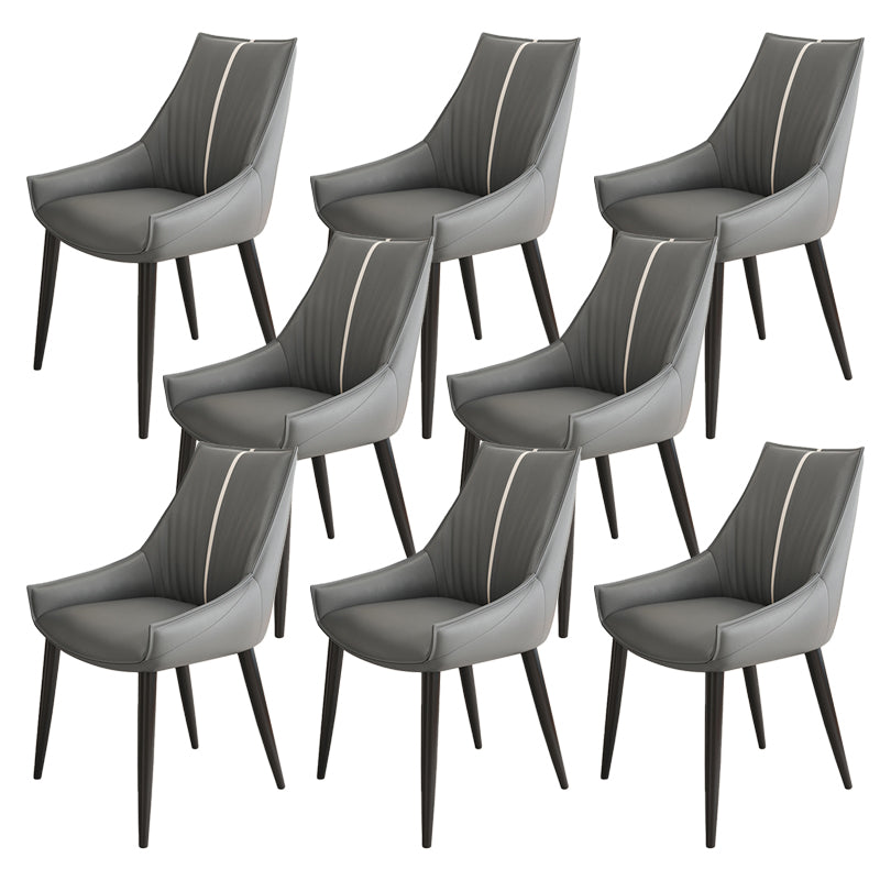 Glam Style Parsons Back Upholstered 4 Legs Home Use Dining Side Chair