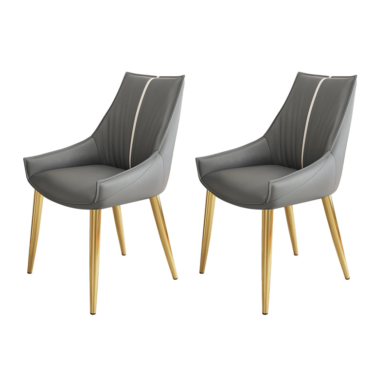 Glam Style Parsons Back Upholstered 4 Legs Home Use Dining Side Chair