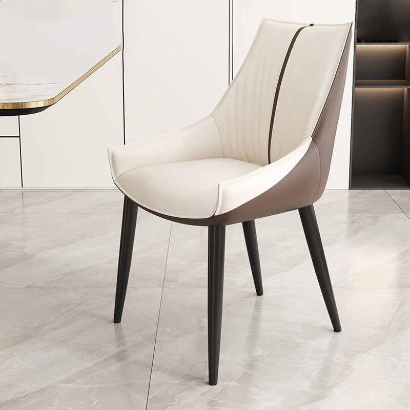 Glam Style Parsons Back Upholstered 4 Legs Home Use Dining Side Chair