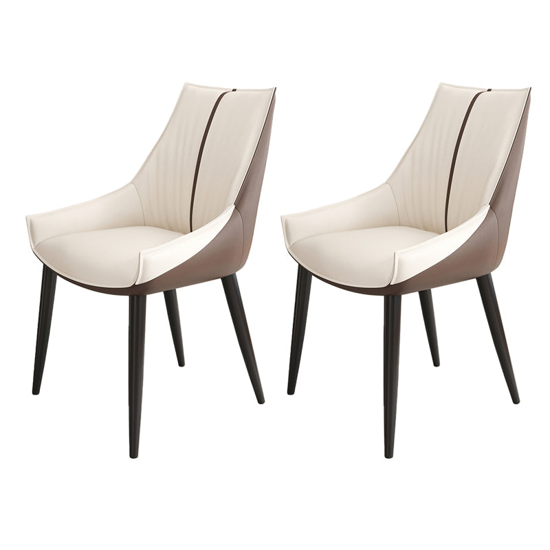 Glam Style Parsons Back Upholstered 4 Legs Home Use Dining Side Chair