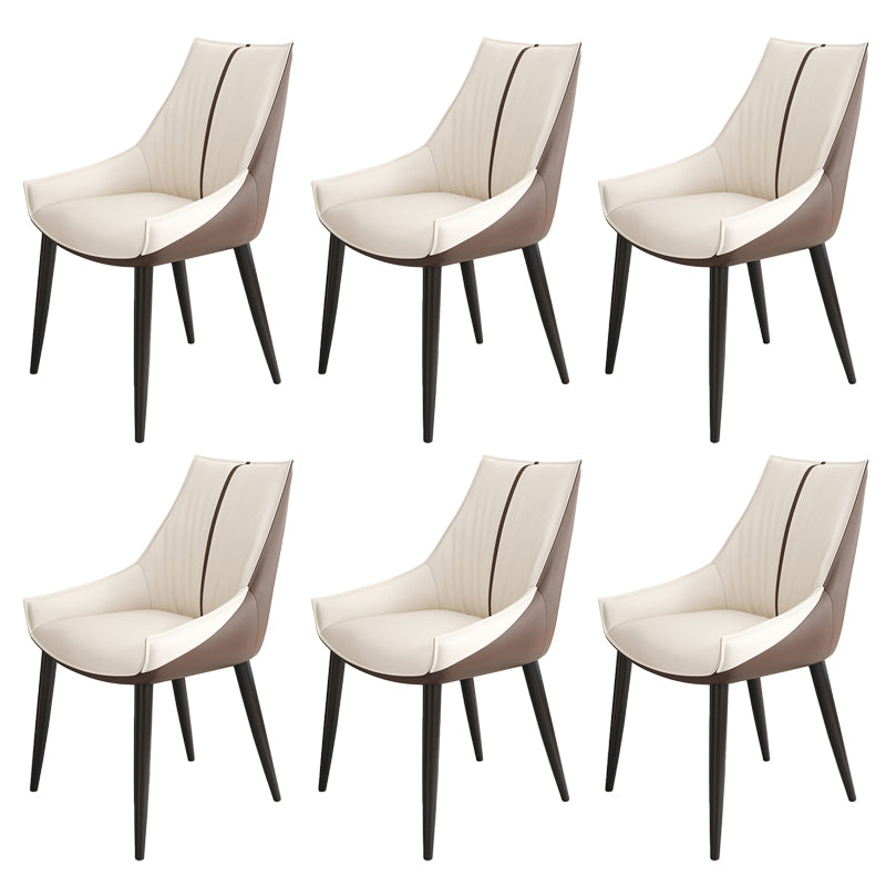Glam Style Parsons Back Upholstered 4 Legs Home Use Dining Side Chair