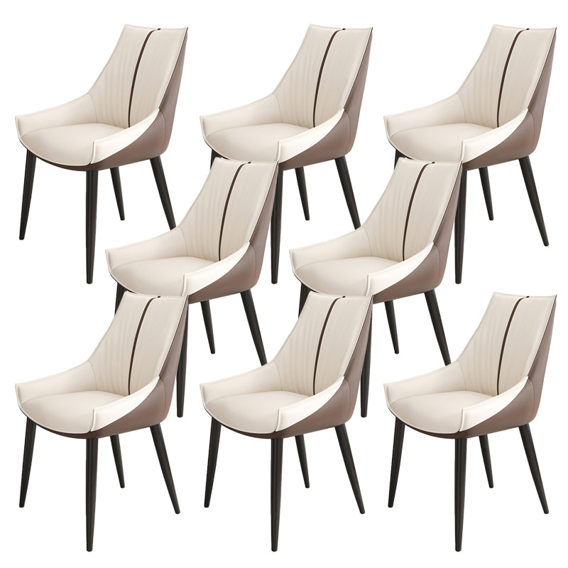 Glam Style Parsons Back Upholstered 4 Legs Home Use Dining Side Chair