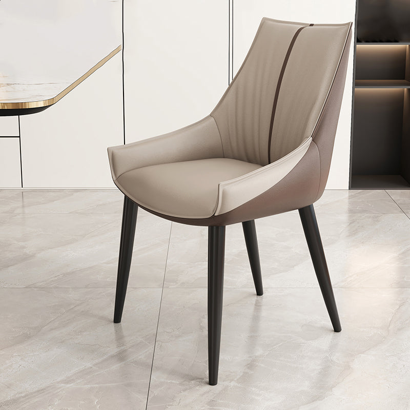 Glam Style Parsons Back Upholstered 4 Legs Home Use Dining Side Chair