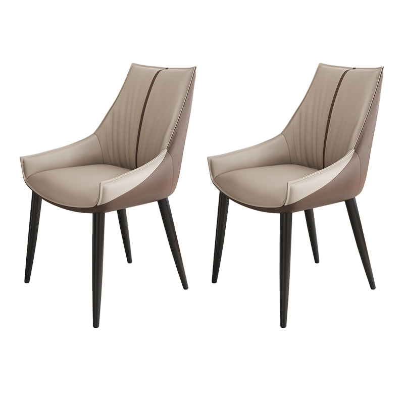 Glam Style Parsons Back Upholstered 4 Legs Home Use Dining Side Chair