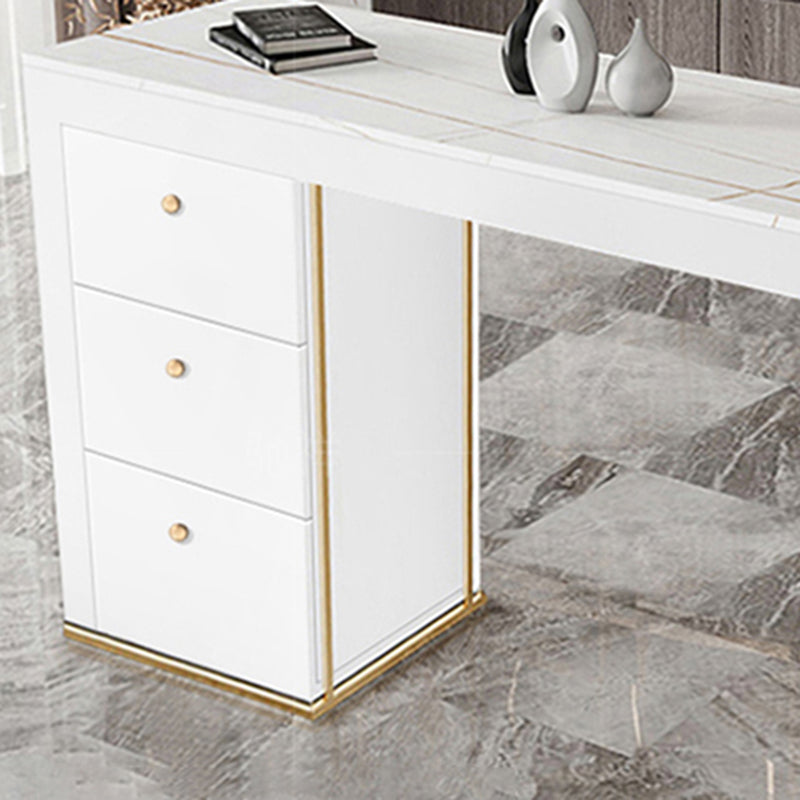 Contemporary Style 1/2/3 Pieces Stone Rectangular Bar Table Set for Indoor