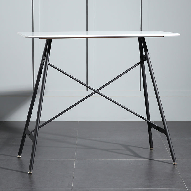 Modern Living Room Rectangle Wooden Trestle Bar Dining Table