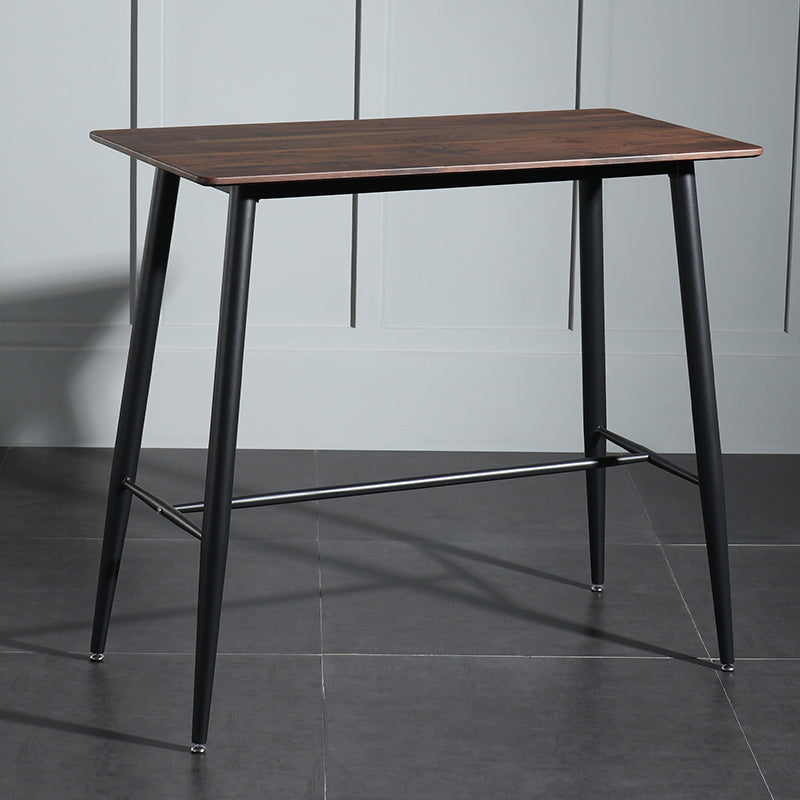 Modern Living Room Rectangle Wooden Trestle Bar Dining Table