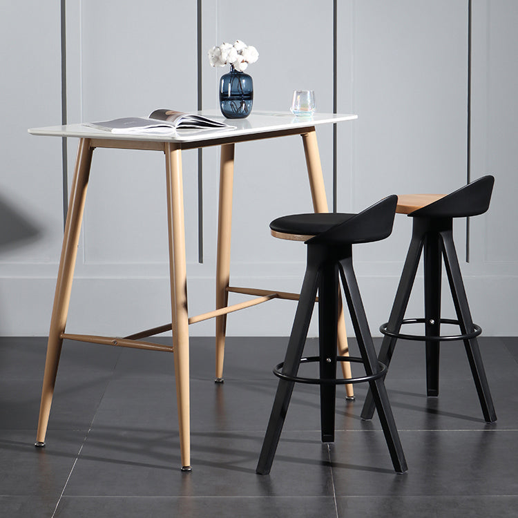 Modern Living Room Rectangle Wooden Trestle Bar Dining Table