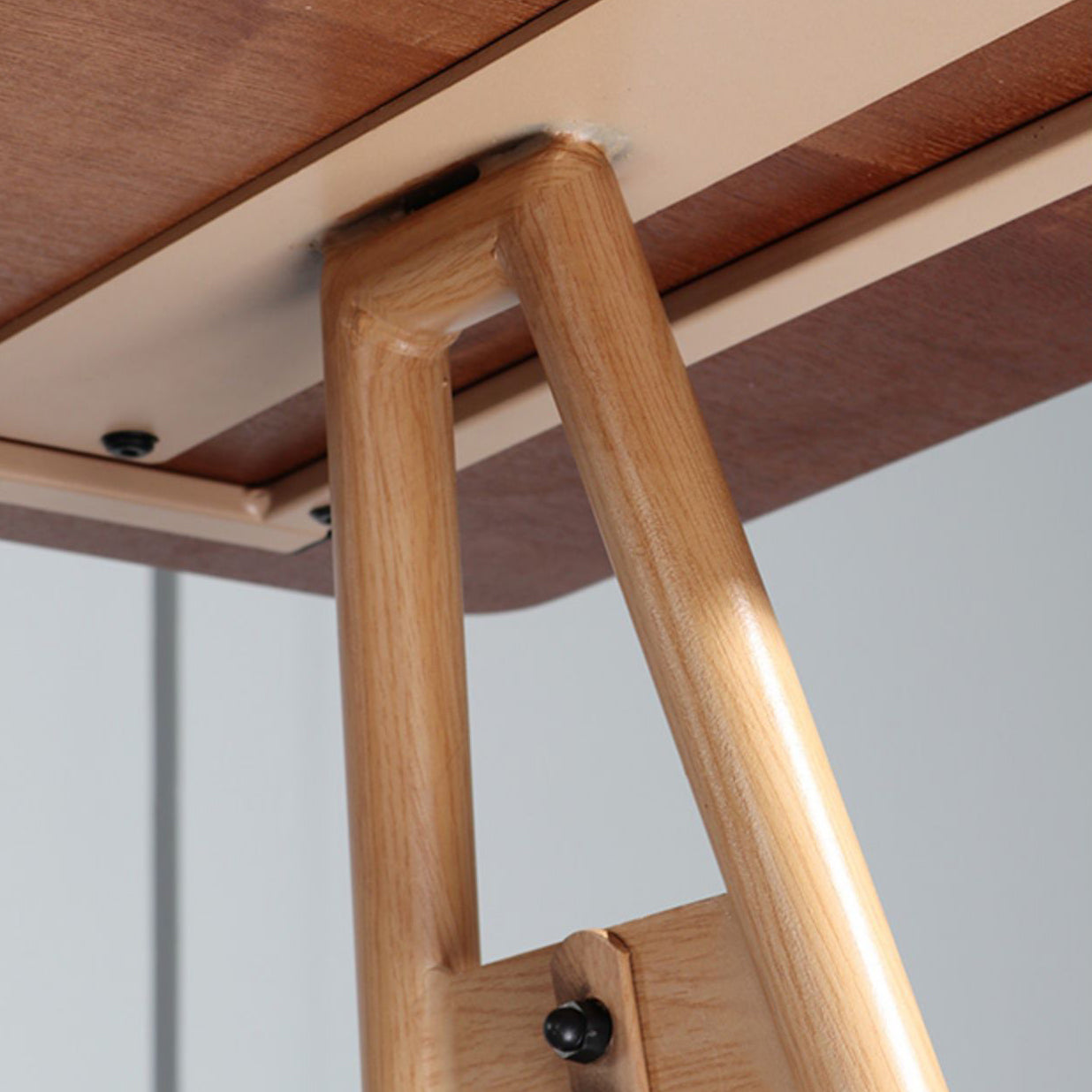 Modern Living Room Rectangle Wooden Trestle Bar Dining Table