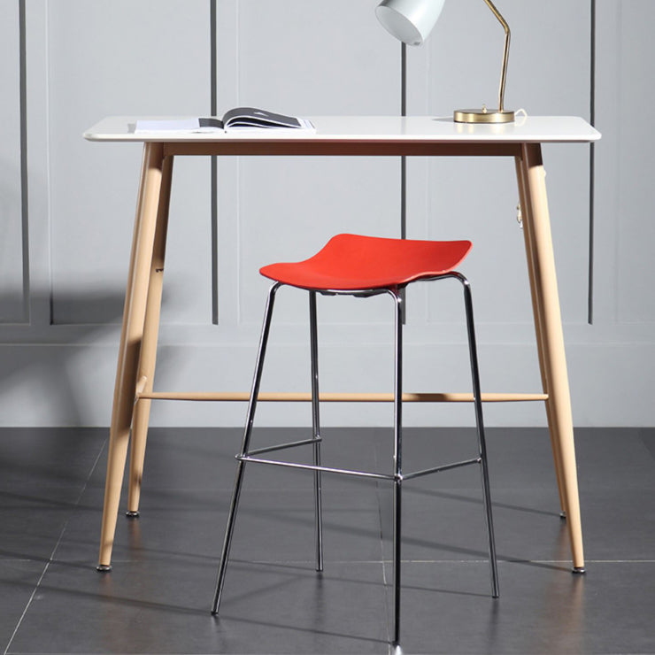 Modern Living Room Rectangle Wooden Trestle Bar Dining Table