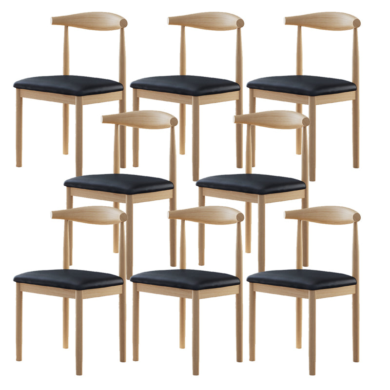 Contemporary Home Dining Chair Open Back Upholstered Dining Chair