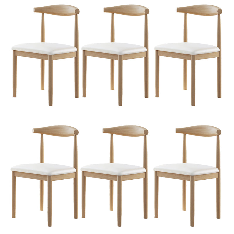 Contemporary Home Dining Chair Open Back Upholstered Dining Chair