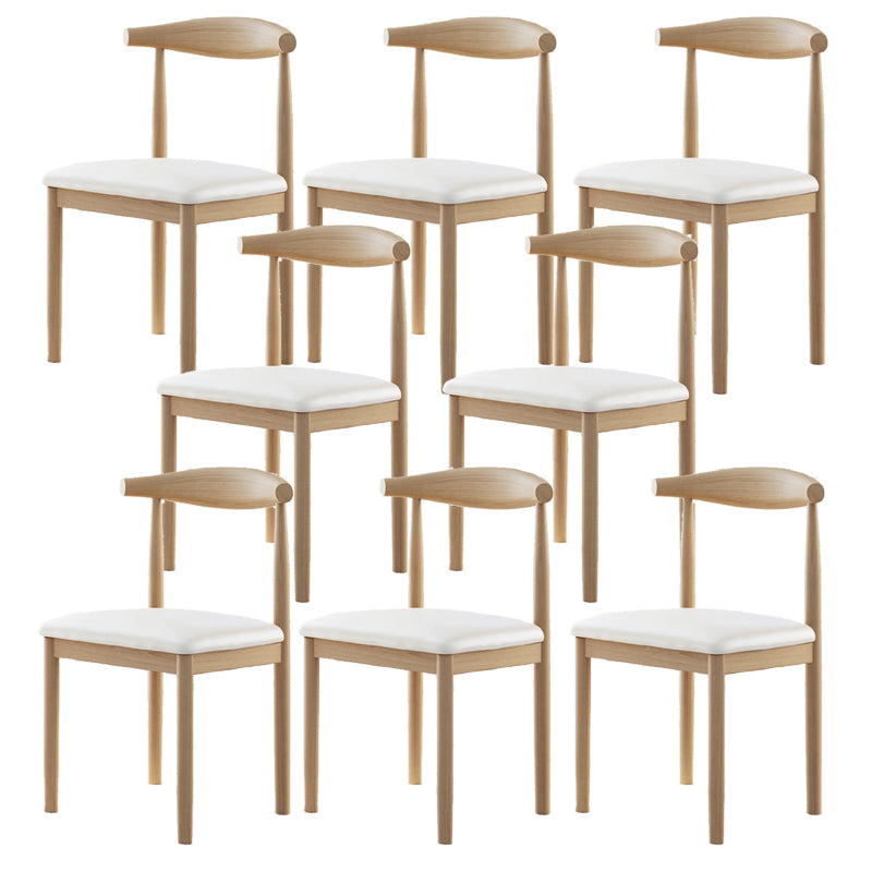 Contemporary Home Dining Chair Open Back Upholstered Dining Chair